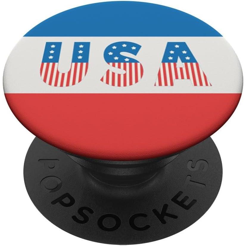 image:imagePopSockets Phone Grip with Expanding Kickstand USA Emblem PopSockets PopGrip for MagSafeAdhesive PopGrip