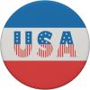PopSockets Phone Grip with Expanding Kickstand- USA Emblem PopSockets PopGrip for MagSafe(Adhesive PopGrip)