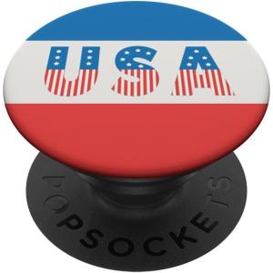 PopSockets Phone Grip with Expanding Kickstand- USA Emblem PopSockets PopGrip for MagSafe(Adhesive PopGrip)