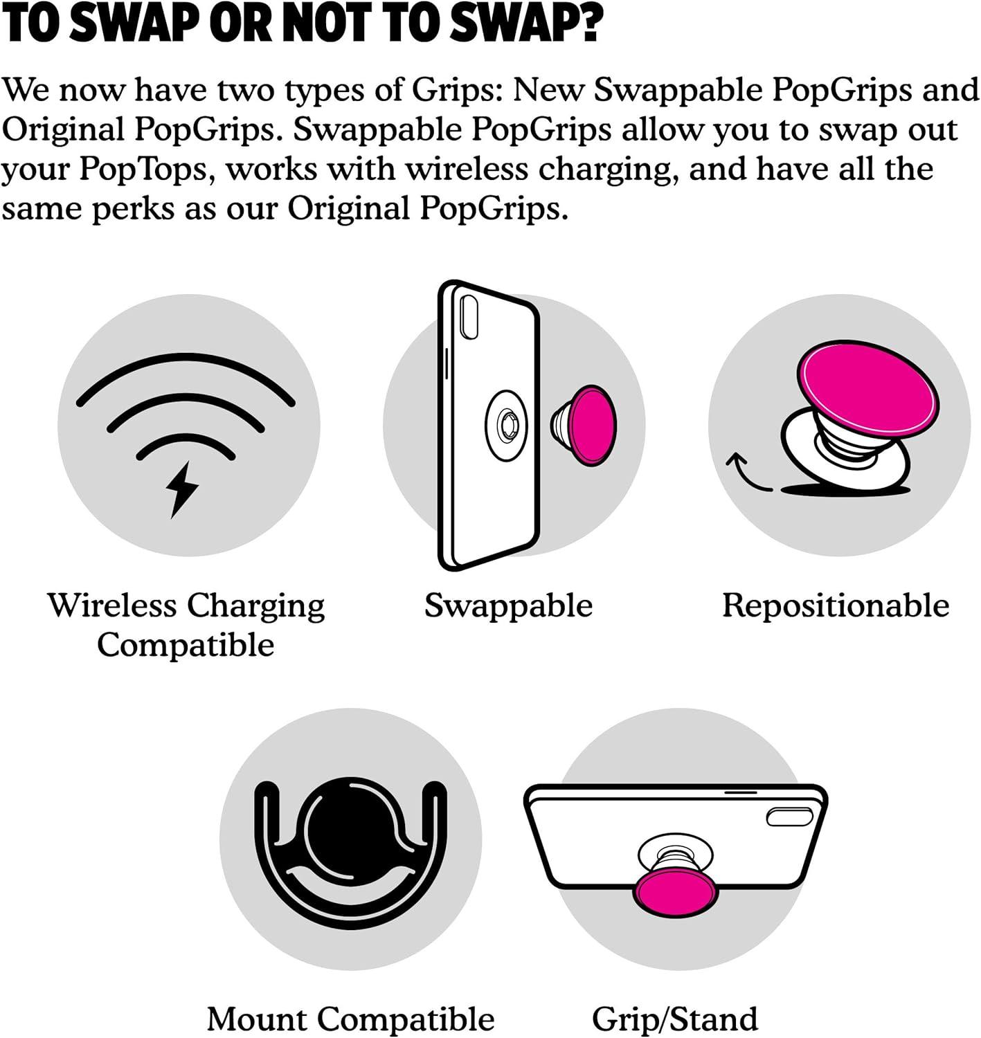 image:imagePopSockets Phone Grip for MagSafe Magnetic Holder Phone Stand Enamel Enamel Lunar Dreams PinkStar Chart