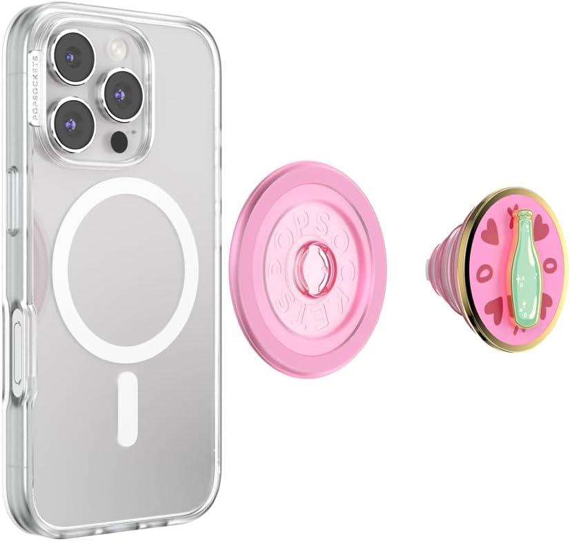 image:imagePopSockets Phone Grip for MagSafe Magnetic Holder Phone Stand Spinner Black Radial BackspinSpin the Bottle