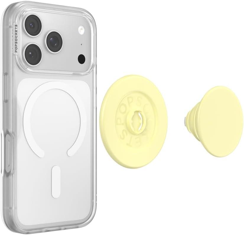 image:imagePopSockets Phone Grip for MagSafe Magnetic Holder Phone Stand Yellow Butter Yellow