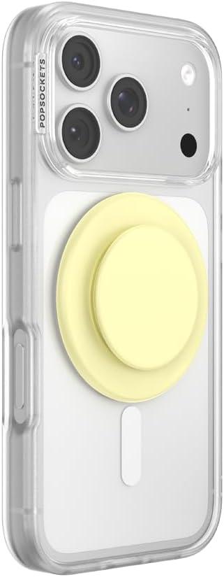 image:imagePopSockets Phone Grip for MagSafe Magnetic Holder Phone Stand Yellow Butter Yellow