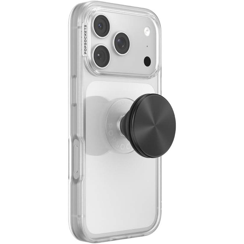 image:imagePopSockets Phone Grip for MagSafe Magnetic Holder Phone Stand Spinner Black Radial BackspinBlack Radial Adhesive