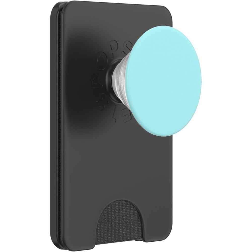 image:imagePopSockets Phone Grip with Expanding Kickstand  Light Aqua PopSockets PopGrip for MagSafeMagnetic PopWallet