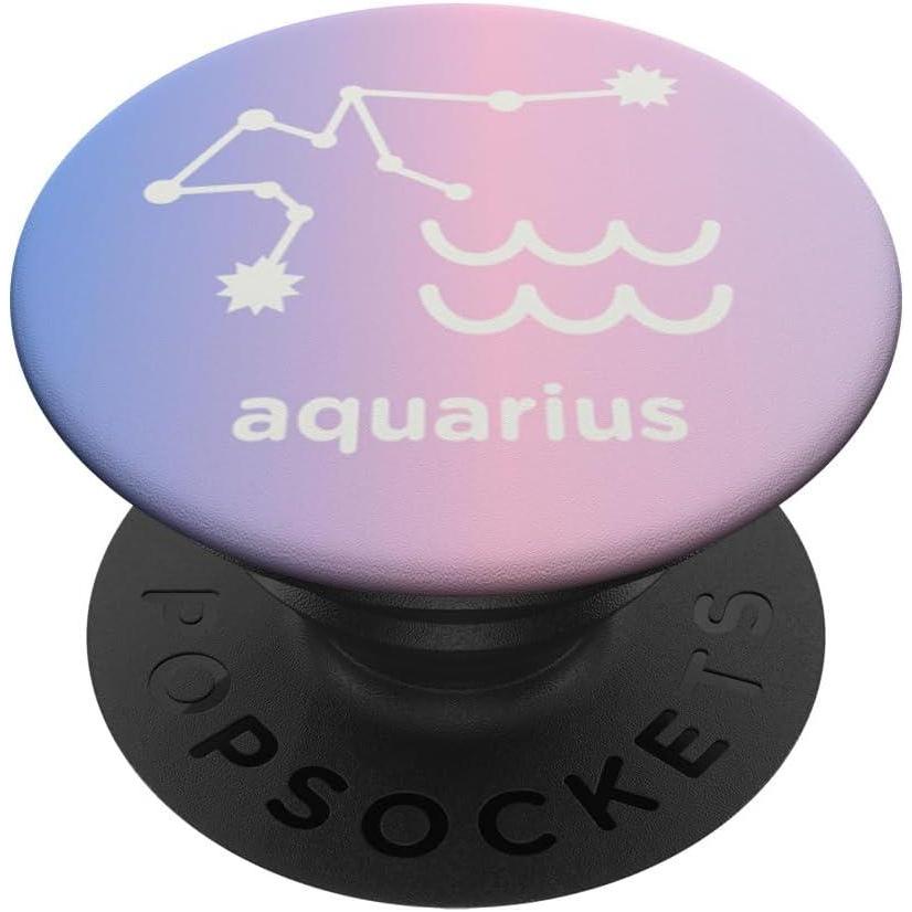 image:imagePopSockets Zodiac Phone Grip Aquarius Aura PopSockets PopGrip for MagSafeAdhesive PopGrip