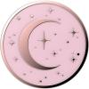 PopSockets Phone Grip for MagSafe, Magnetic Holder, Phone Stand, Enamel – Enamel Lunar Dreams Pink(Dainty Cosmic)