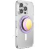 PopSockets Phone Grip for MagSafe, Magnetic Holder, Phone Stand, Enamel – Enamel Lunar Dreams Pink(Waxing Moon Lilac)