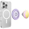 PopSockets Phone Grip for MagSafe, Magnetic Holder, Phone Stand, Enamel – Enamel Lunar Dreams Pink(Waxing Moon Lilac)