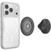 PopSockets Phone Grip for MagSafe, Magnetic Holder, Phone Stand, Spinner – Black Radial Backspin(Black Radial)
