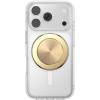 PopSockets Phone Grip for MagSafe, Magnetic Holder, Phone Stand, Spinner – Black Radial Backspin(Gold Radial)