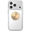 PopSockets Phone Grip for MagSafe, Magnetic Holder, Phone Stand, Spinner – Black Radial Backspin(Gold Radial Adhesive)
