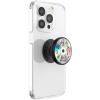 PopSockets Phone Grip for MagSafe, Magnetic Holder, Phone Stand, Spinner – Black Radial Backspin(Party Mix)