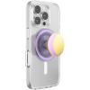 PopSockets Phone Grip for MagSafe, Magnetic Holder, Phone Stand, Enamel – Enamel Lunar Dreams Pink(Waxing Moon Lilac)