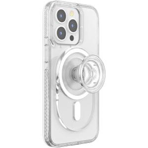 PopSockets Phone Grip Compatible with MagSafe®, Phone Holder, Wireless Charging Compatible, Pill-Shaped Grip – Blue Nebula(Clear)