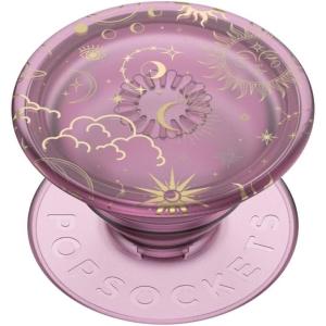 PopSockets Phone Grip for MagSafe, Magnetic Holder, Phone Stand, Enamel – Enamel Lunar Dreams Pink(Celestial Mauve)