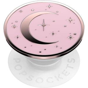 PopSockets Phone Grip for MagSafe, Magnetic Holder, Phone Stand, Enamel – Enamel Lunar Dreams Pink(Dainty Cosmic)