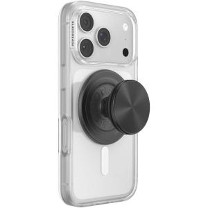 PopSockets Phone Grip for MagSafe, Magnetic Holder, Phone Stand, Spinner – Black Radial Backspin(Black Radial)