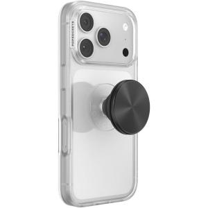 PopSockets Phone Grip for MagSafe, Magnetic Holder, Phone Stand, Spinner – Black Radial Backspin(Black Radial Adhesive)