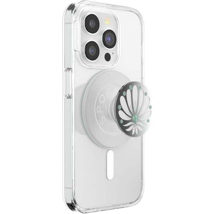 image:imagePopSockets Phone Grip for MagSafe Magnetic Holder Phone Stand Enamel Enamel Stamped BlackDesert Gem Bloom