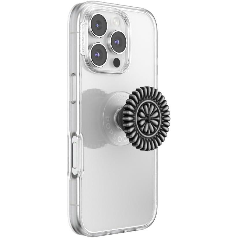 image:imagePopSockets Phone Grip for MagSafe Magnetic Holder Phone Stand Enamel Enamel Stamped BlackEnamel Stamped Black Adhesive