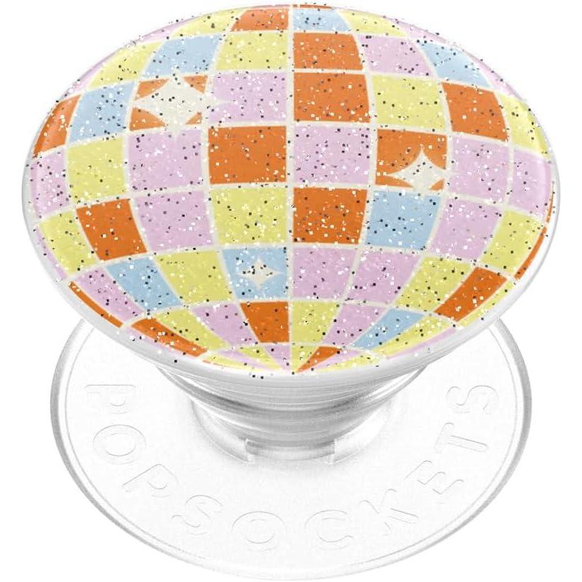 image:imagePopSockets Phone Grip for MagSafe Magnetic Holder Phone Stand Enamel Enamel Stamped BlackRetro Disco
