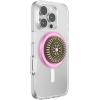 PopSockets Phone Grip for MagSafe, Magnetic Holder, Phone Stand, Enamel – Enamel Stamped Black(Enamel Stamped Pink)