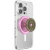 PopSockets Phone Grip for MagSafe, Magnetic Holder, Phone Stand, Enamel – Enamel Stamped Black(Enamel Stamped Pink)