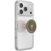 PopSockets Phone Grip for MagSafe, Magnetic Holder, Phone Stand, Enamel – Enamel Stamped Black(Enamel Stamped Pink Adhesive)