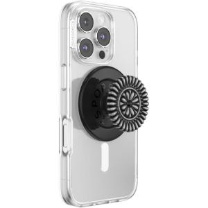 PopSockets Phone Grip for MagSafe, Magnetic Holder, Phone Stand, Enamel – Enamel Stamped Black(Enamel Stamped Black)
