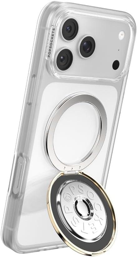 image:imagePopSockets Round Magnetic Base Only Compatible with PopSockets Tops KickOut Glossy WhiteGold