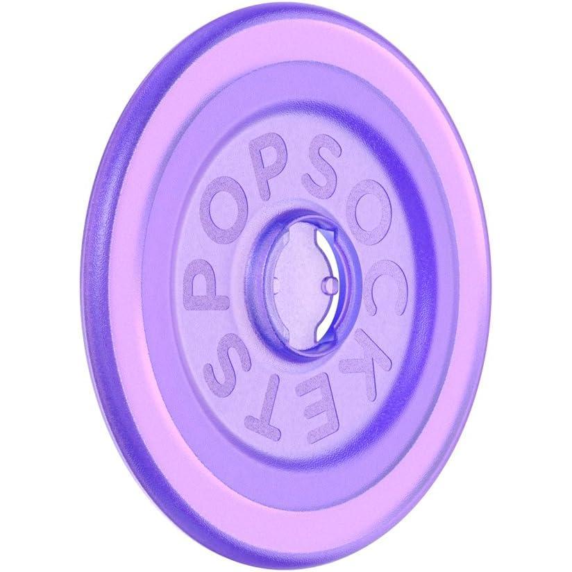 image:imagePopSockets Round Magnetic Base Only Compatible with PopSockets Tops KickOut  Glossy WhiteDusty Lavendar