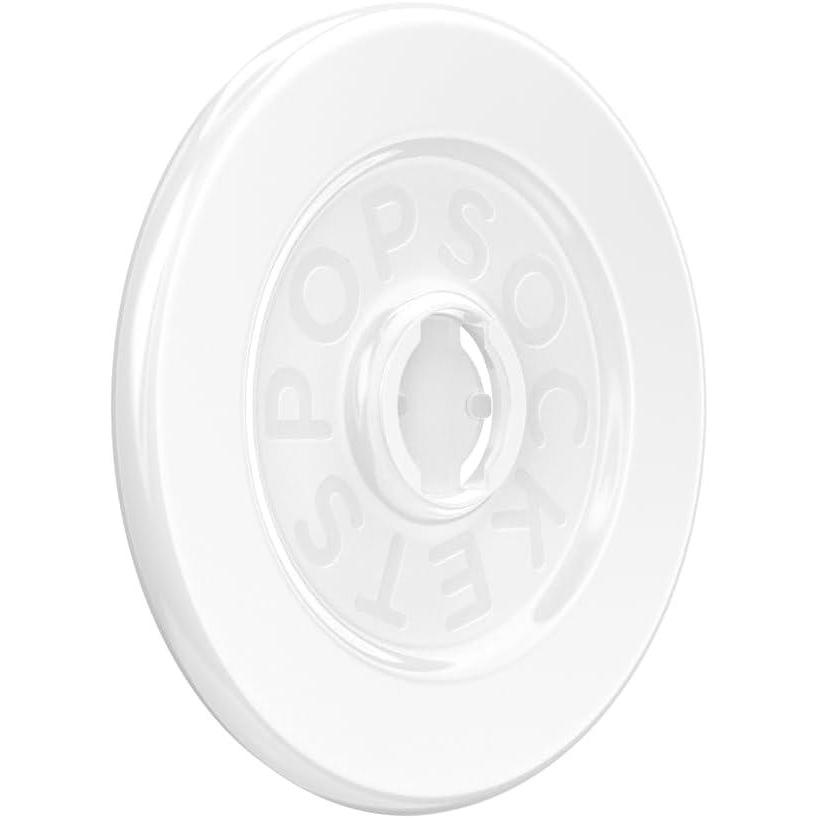 image:imagePopSockets Round Magnetic Base Only Compatible with PopSockets Tops KickOut  Glossy WhiteGlossy White