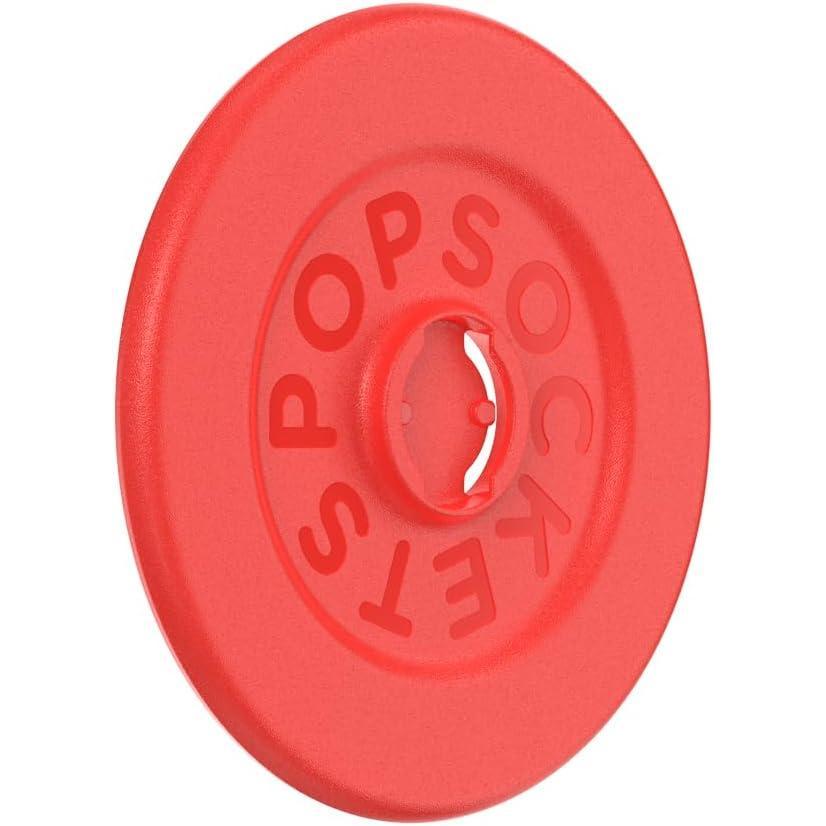 image:imagePopSockets Round Magnetic Base Only Compatible with PopSockets Tops KickOut  Glossy WhiteRosso Red