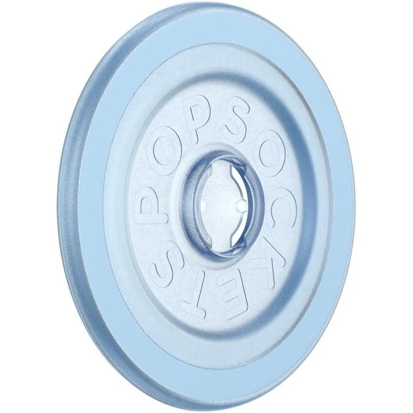 image:imagePopSockets Round Magnetic Base Only Compatible with PopSockets Tops KickOut Glossy WhiteTransluscent Ice Blue
