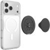 PopSockets Round Magnetic Base Only, Compatible with PopSockets Tops, Kick-Out – Glossy White(Black)