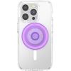 PopSockets Round Magnetic Base Only, Compatible with PopSockets Tops, Kick-Out – Glossy White(Dusty Lavendar)