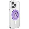 PopSockets Round Magnetic Base Only, Compatible with PopSockets Tops, Kick-Out – Glossy White(Dusty Lavendar)
