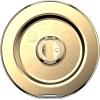 PopSockets Round Magnetic Base Only, Compatible with PopSockets Tops, Kick-Out – Glossy White(Gold)