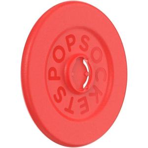 PopSockets Round Magnetic Base Only, Compatible with PopSockets Tops, Kick-Out – Glossy White(Rosso Red)