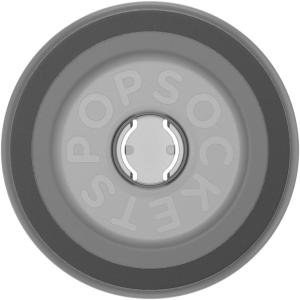 PopSockets Round Magnetic Base Only, Compatible with PopSockets Tops, Kick-Out – Glossy White(Transluscent Black)