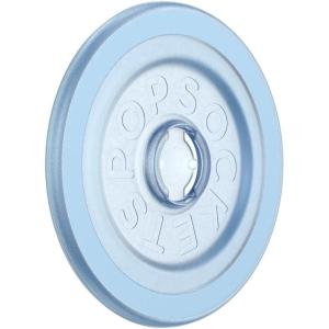 PopSockets Round Magnetic Base Only, Compatible with PopSockets Tops, Kick-Out – Glossy White(Transluscent Ice Blue)