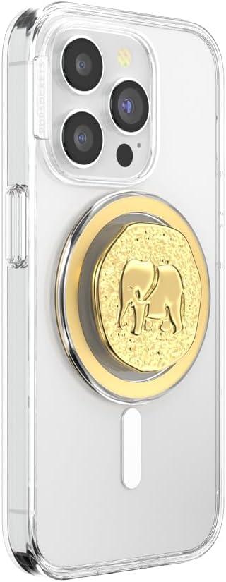 image:imagePopSockets Phone Grip for MagSafe Magnetic Holder Phone Stand Crystal Eye of the Beholder GoldElephant Token