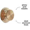 PopSockets Phone Grip for MagSafe, Magnetic Holder, Phone Stand, Crystal – Eye of the Beholder Gold(Aluminum Radial Gold)