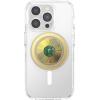 PopSockets Phone Grip for MagSafe, Magnetic Holder, Phone Stand, Crystal – Eye of the Beholder Gold(Brooch Jade)