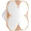 PopSockets Phone Grip for MagSafe, Magnetic Holder, Phone Stand, Crystal – Eye of the Beholder Gold(Clover Rose Gold Adhesive)