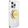PopSockets Phone Grip for MagSafe, Magnetic Holder, Phone Stand, Crystal – Eye of the Beholder Gold(Elephant Token)