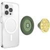PopSockets Phone Grip for MagSafe, Magnetic Holder, Phone Stand, Crystal – Eye of the Beholder Gold(Enamel Dragon)