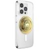 PopSockets Phone Grip for MagSafe, Magnetic Holder, Phone Stand, Crystal – Eye of the Beholder Gold(Enamel Dungeness)