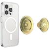 PopSockets Phone Grip for MagSafe, Magnetic Holder, Phone Stand, Crystal – Eye of the Beholder Gold(Enamel Dungeness)